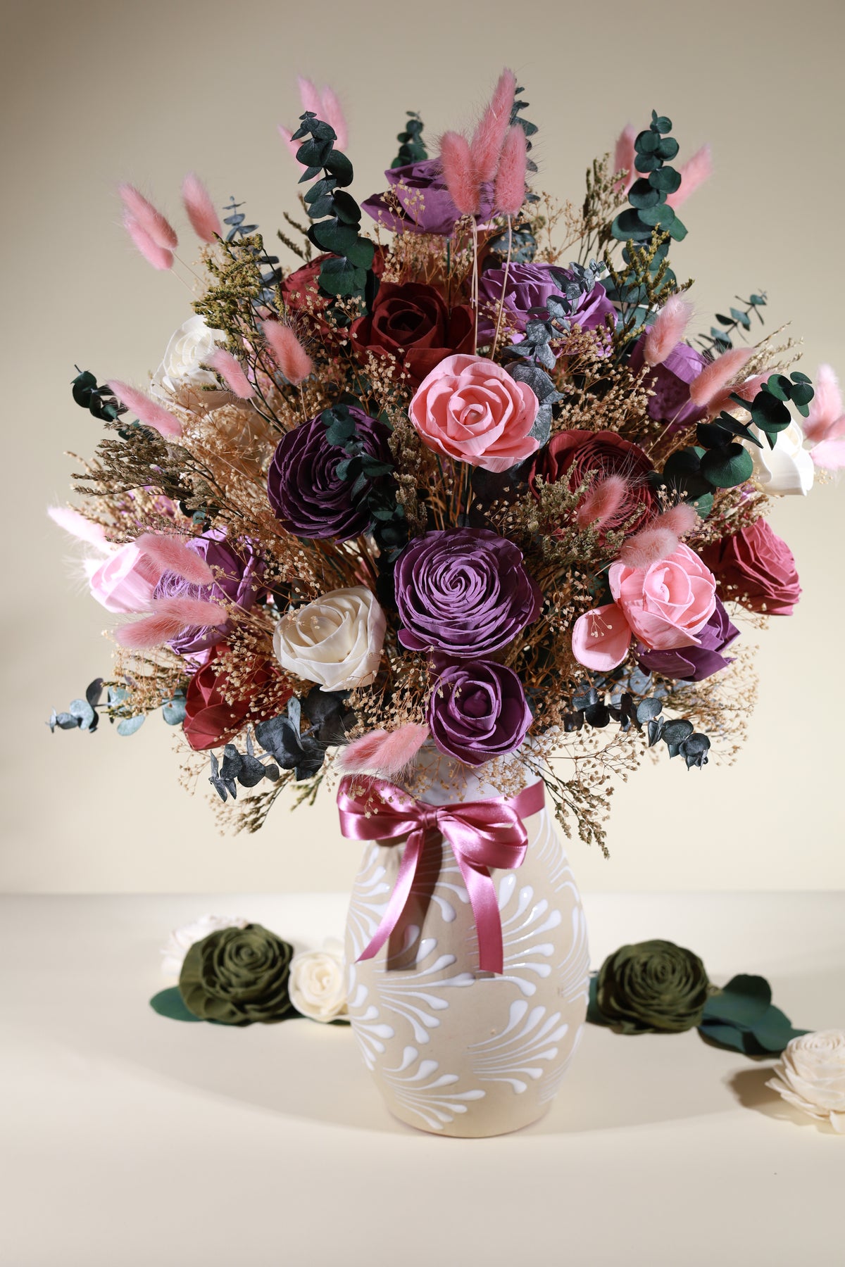 Bloom Talavera White Vase