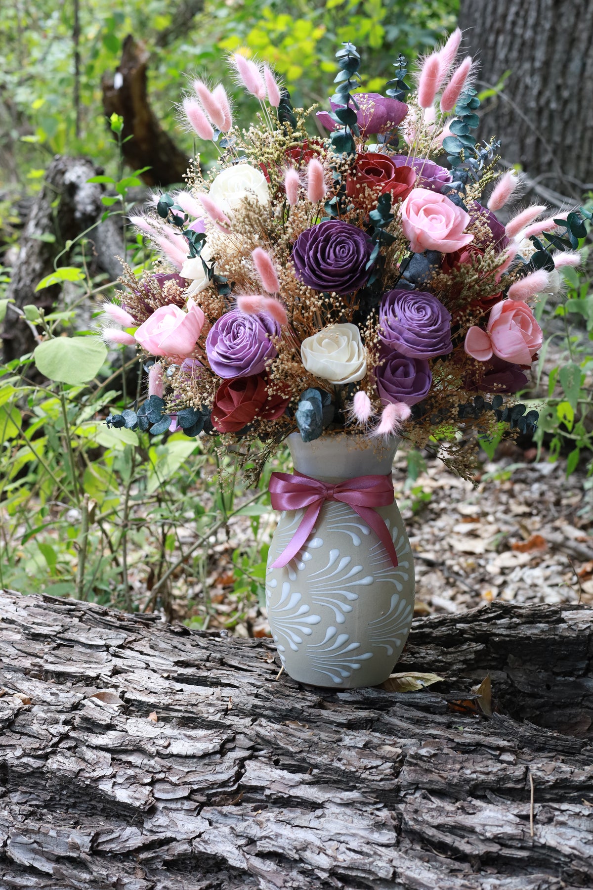 Bloom Talavera White Vase